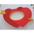 best sale bright red cute loving heart shape silicone frame photoes